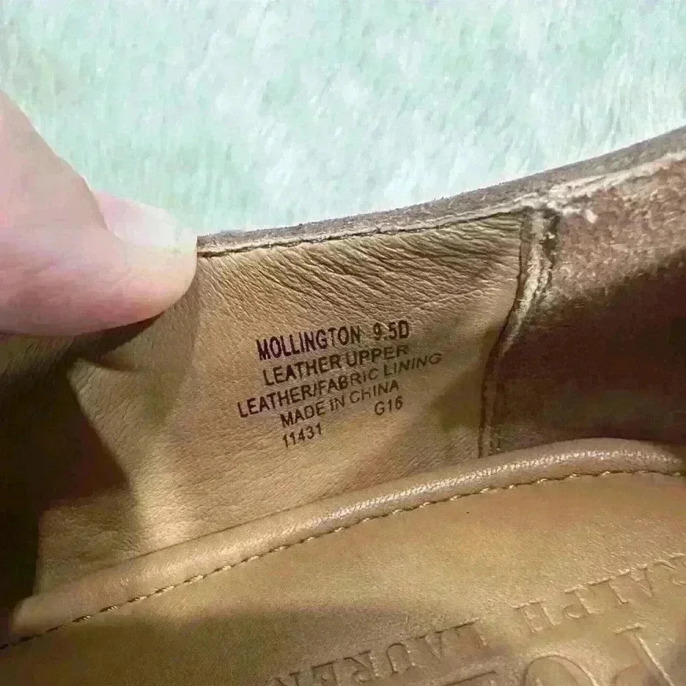 Polo Ralph Lauren Mollington Shoes Plain Oxford , Leather Upper Brown Size 9.5D - Picture 7 of 8